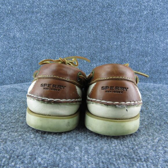SPERRY Women Boat Shoe Brown Leather Lace Up Size 8.5 Medium - Picture 5 of 10